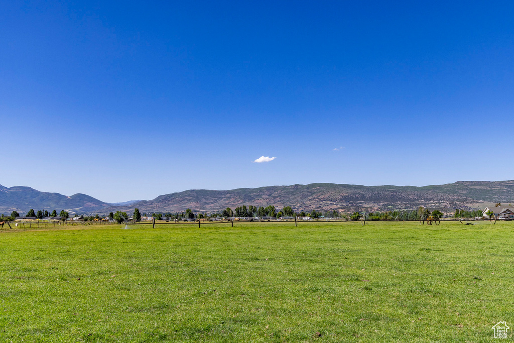 Mountain view with a rural view