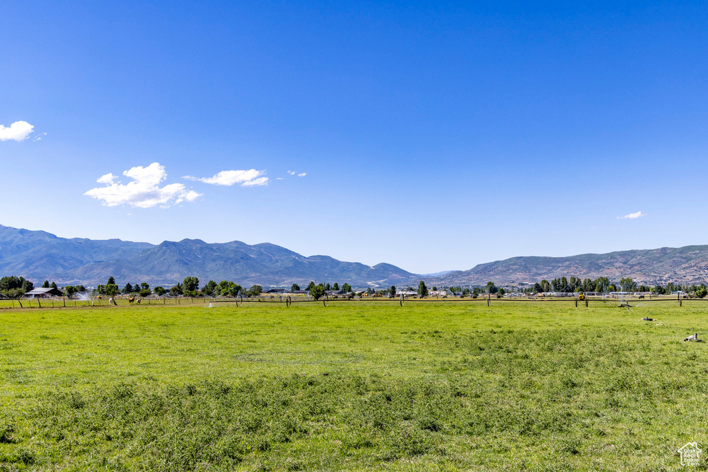 View of mountain feature featuring a rural view