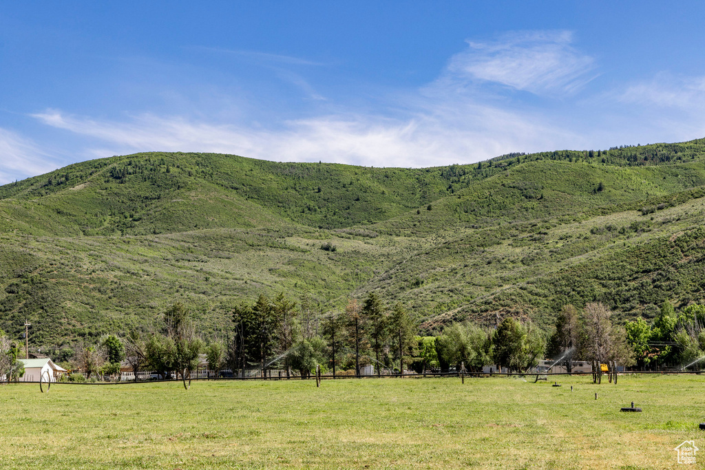 View of mountain feature featuring a rural view