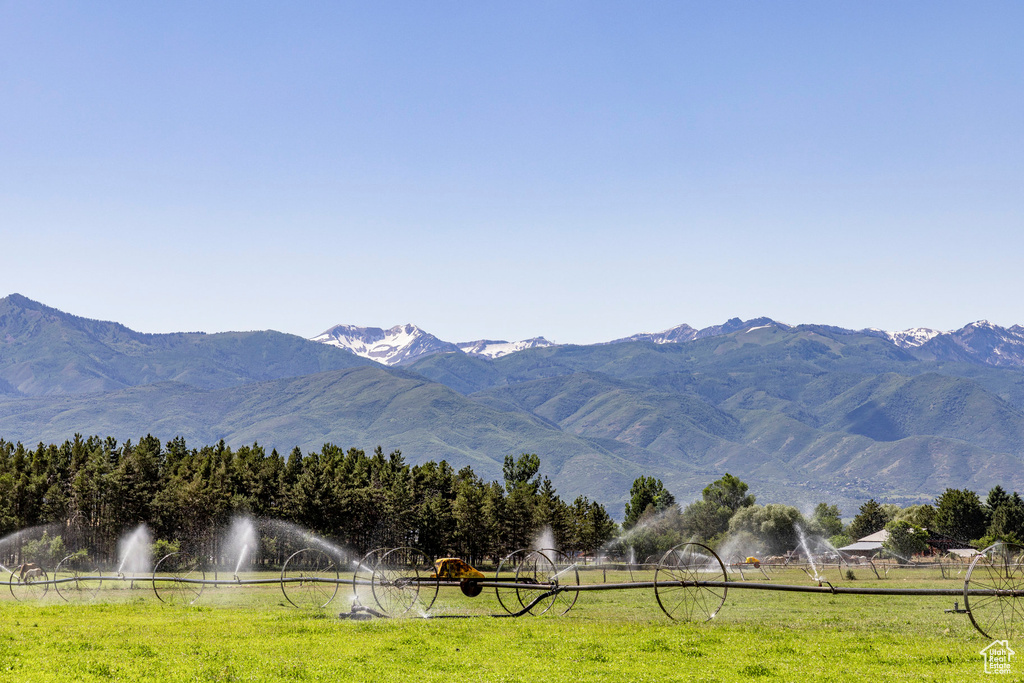 Mountain view with a rural view