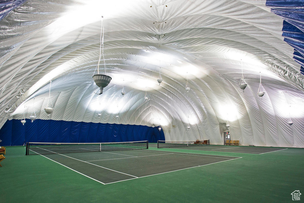 View of tennis court