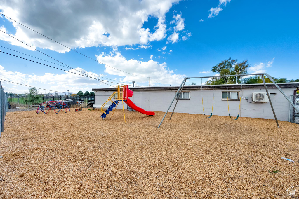 View of jungle gym