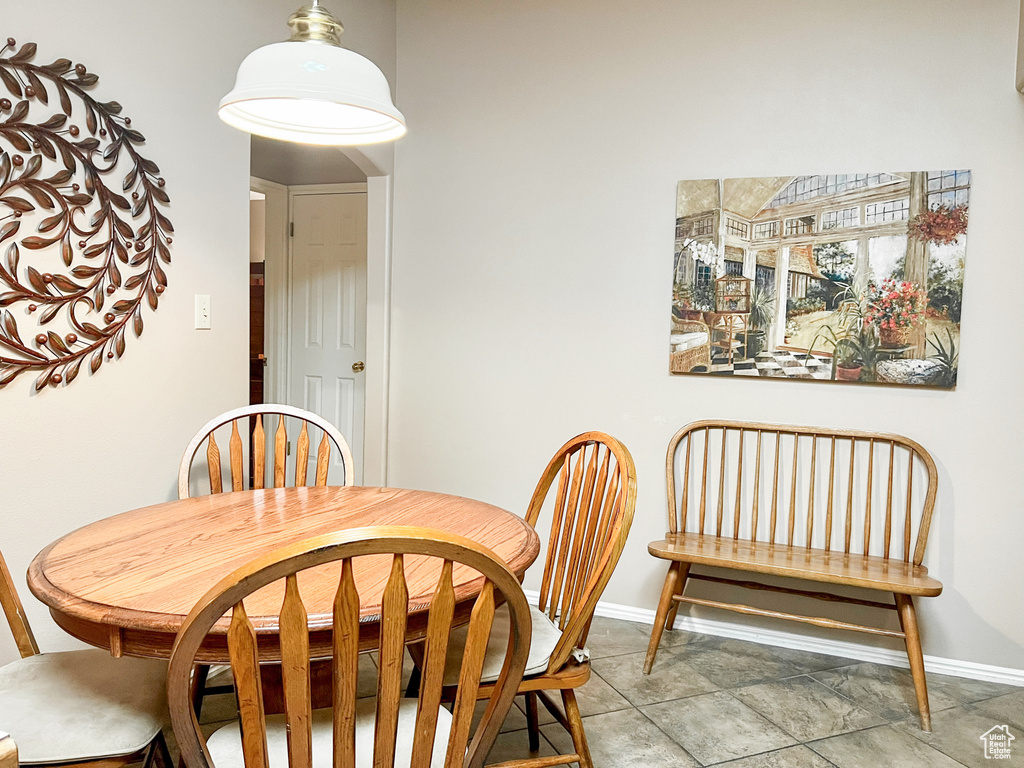 View of dining space