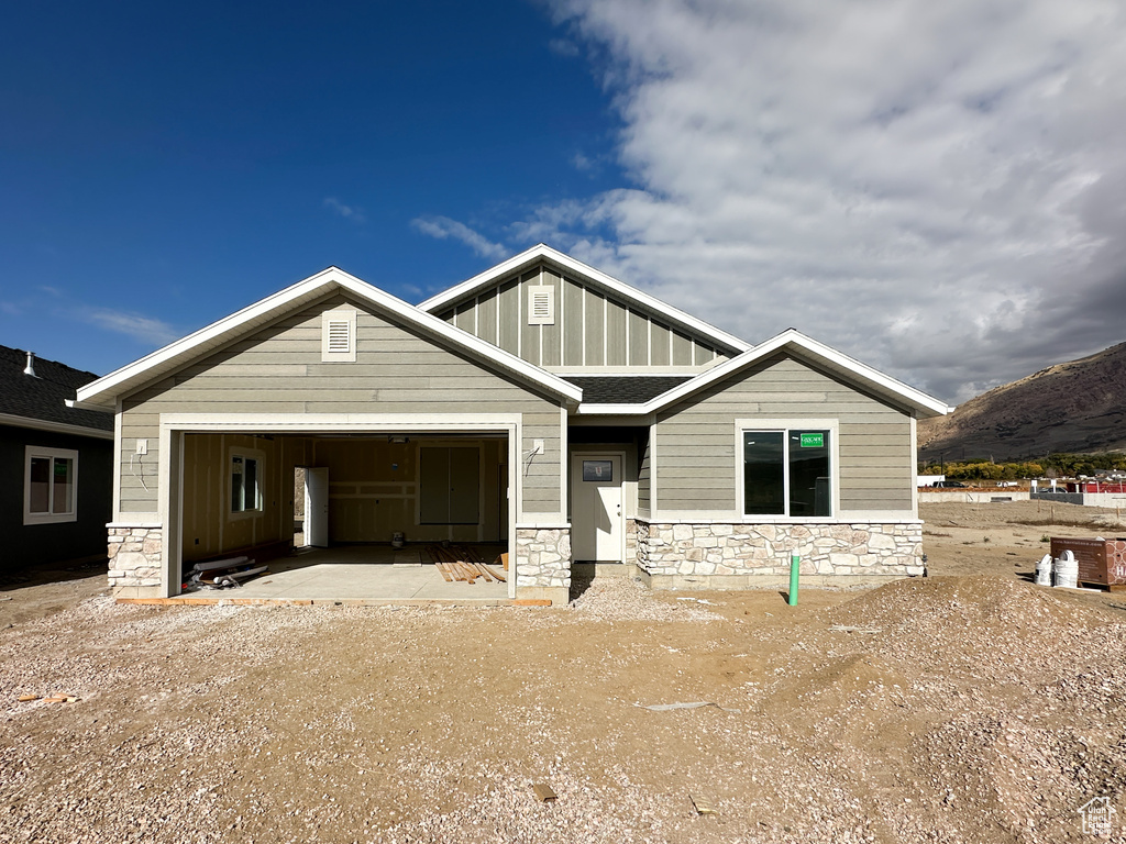 View of craftsman inspired home