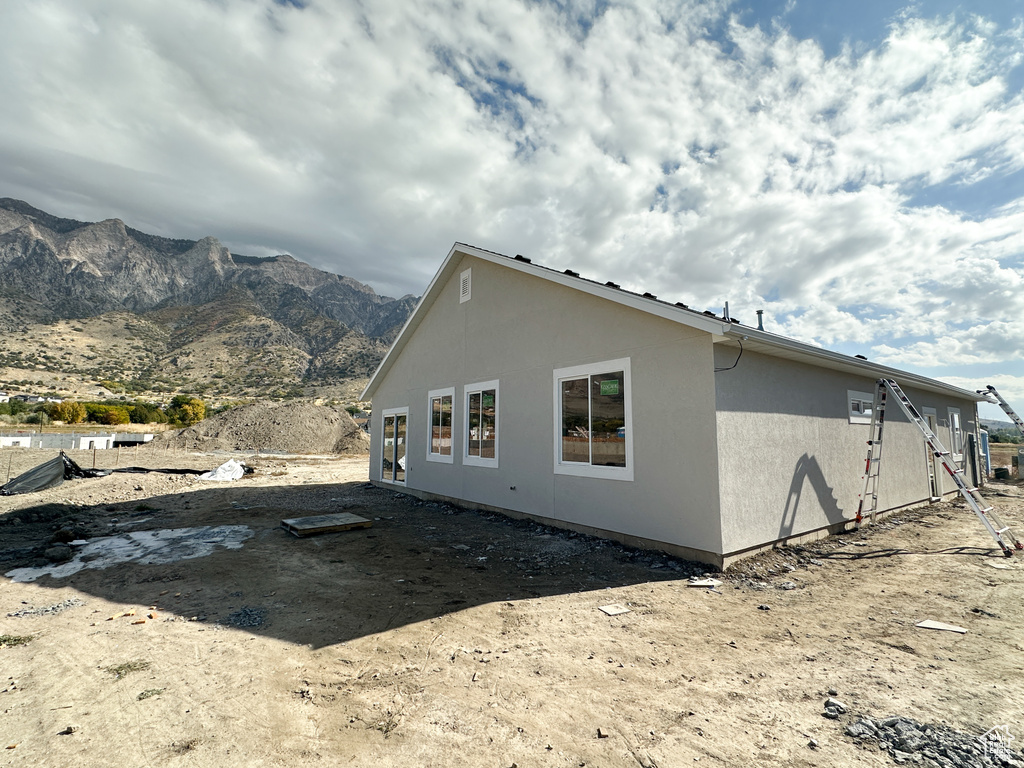 View of home\\\'s exterior featuring a mountain view