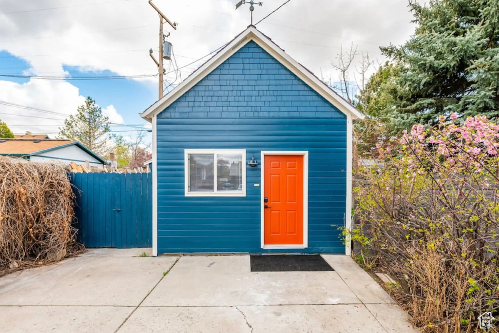 View of outbuilding