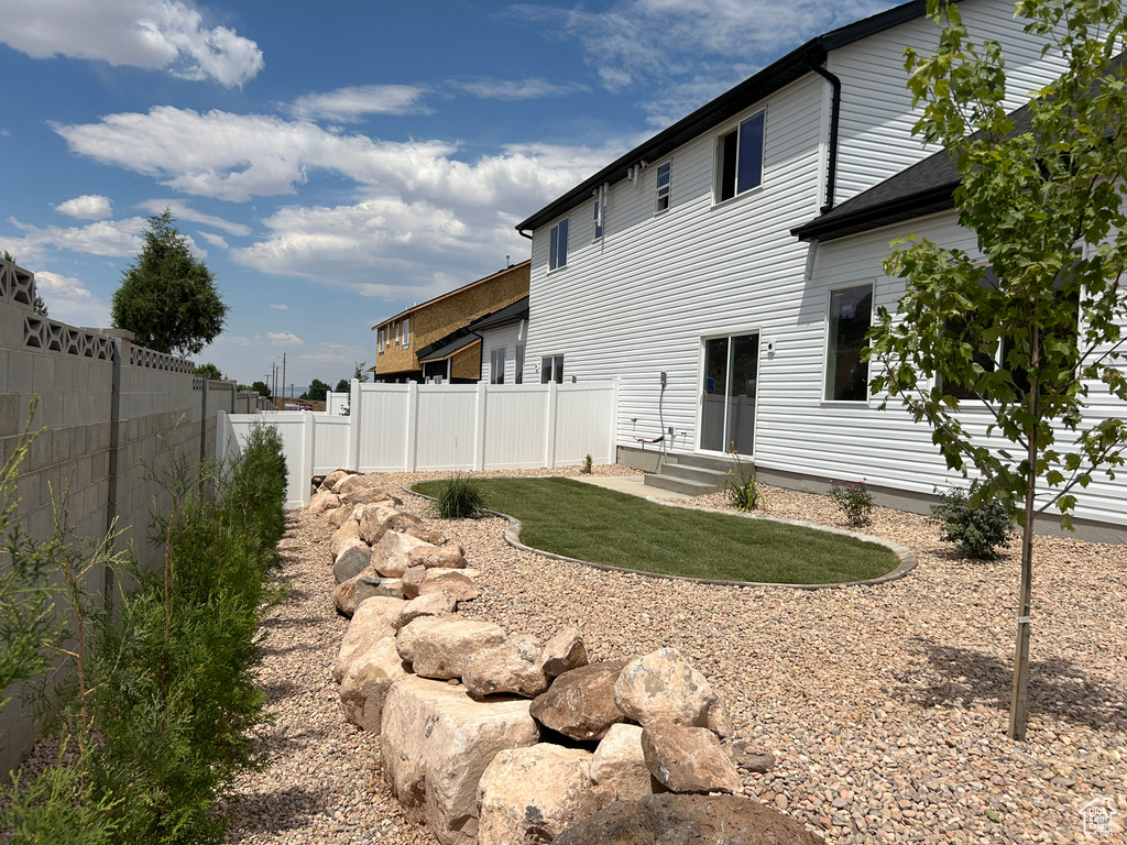 View of rear view of property