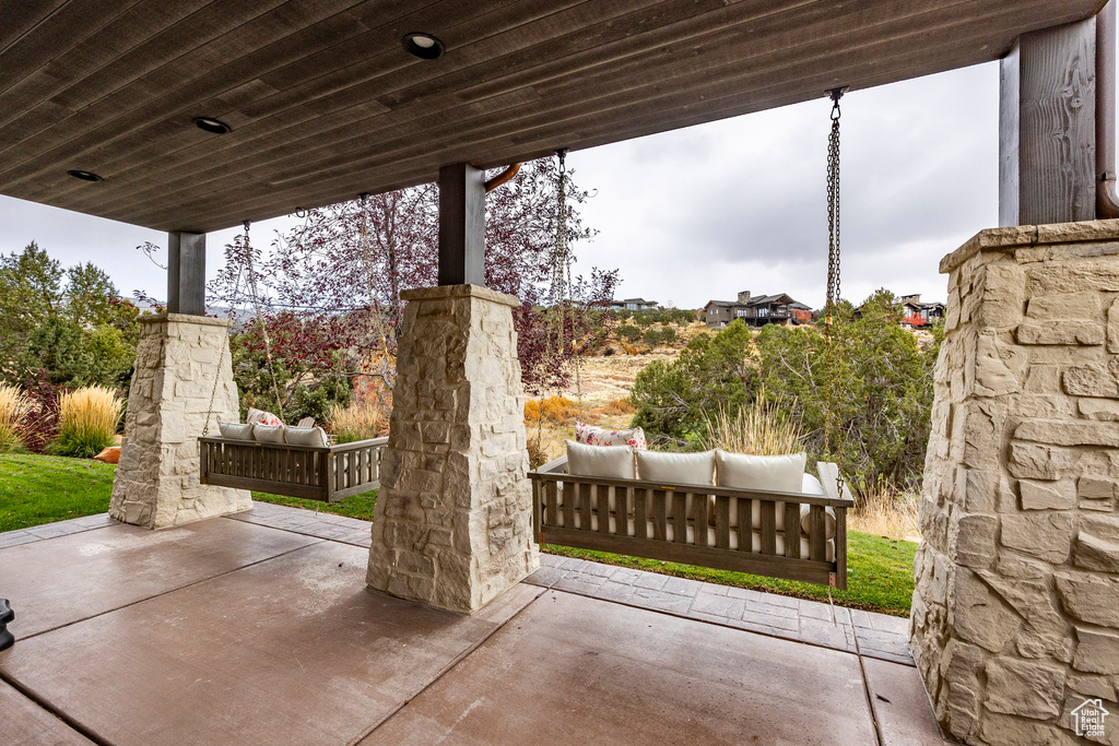 View of patio