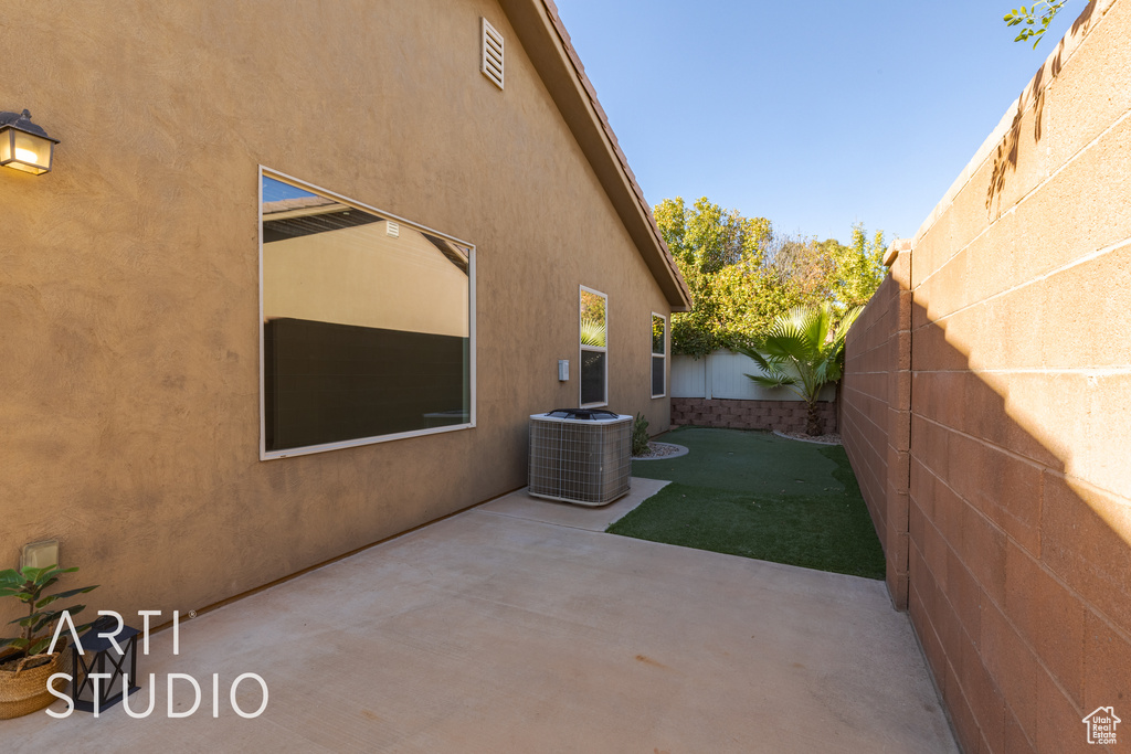 View of patio / terrace with central AC unit