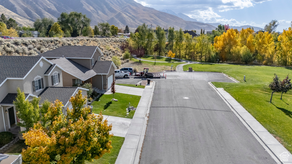 View of road featuring a mountain view