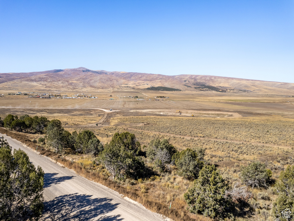 Mountain view with a rural view