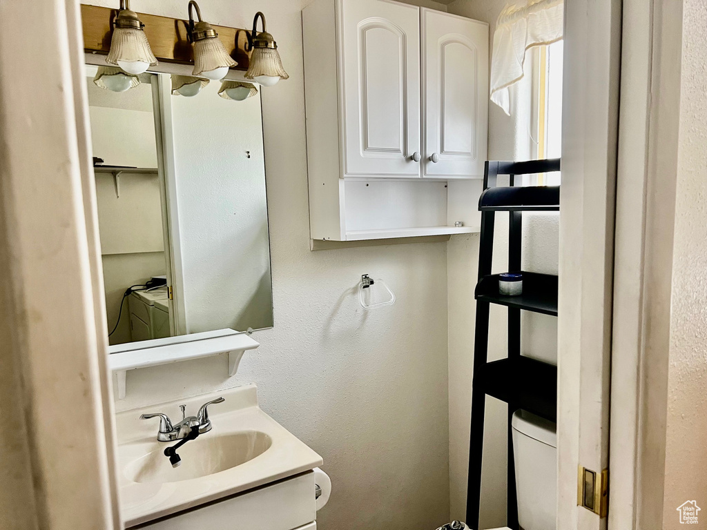 Bathroom featuring vanity