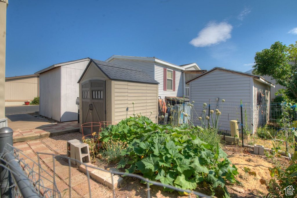 View of outbuilding