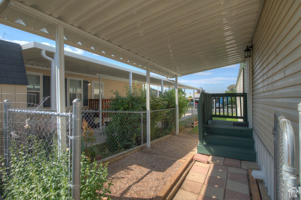 View of patio