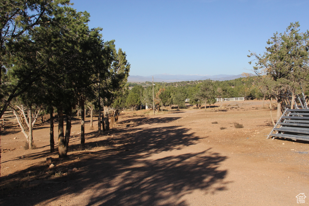 Exterior space featuring a rural view