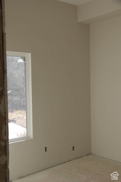 View of spare room