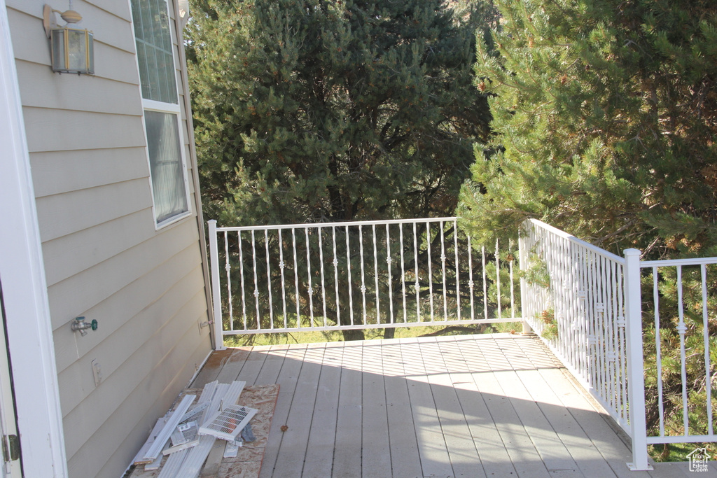 View of deck