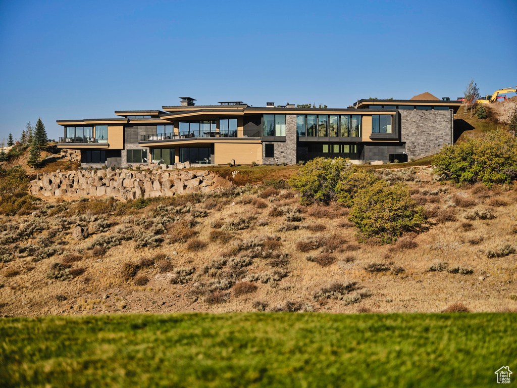 View of rear view of house