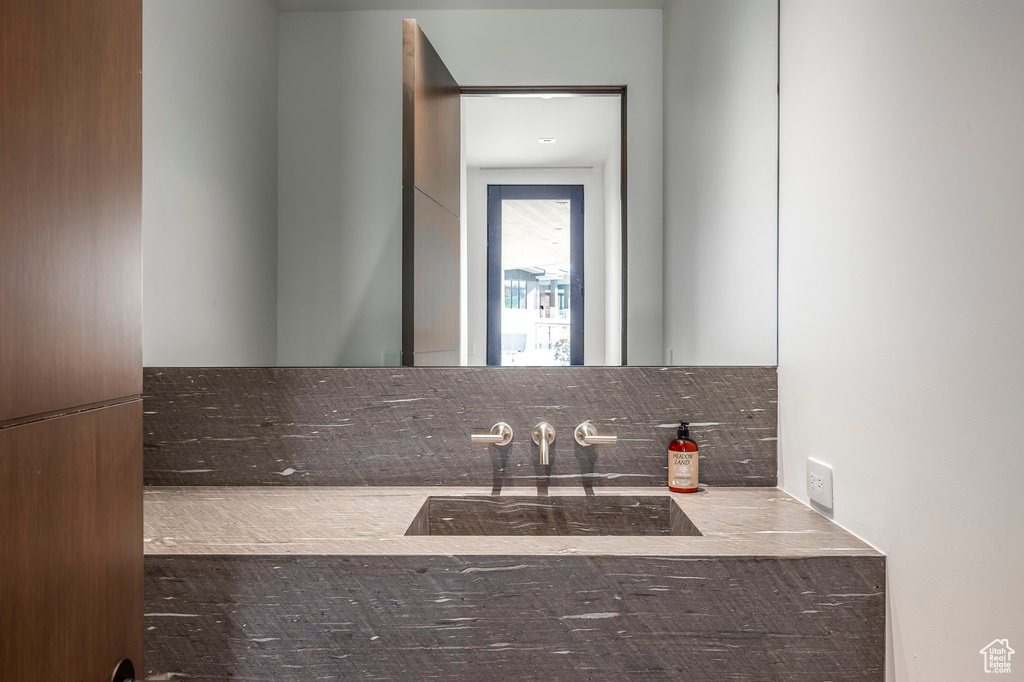 Bathroom featuring a sink