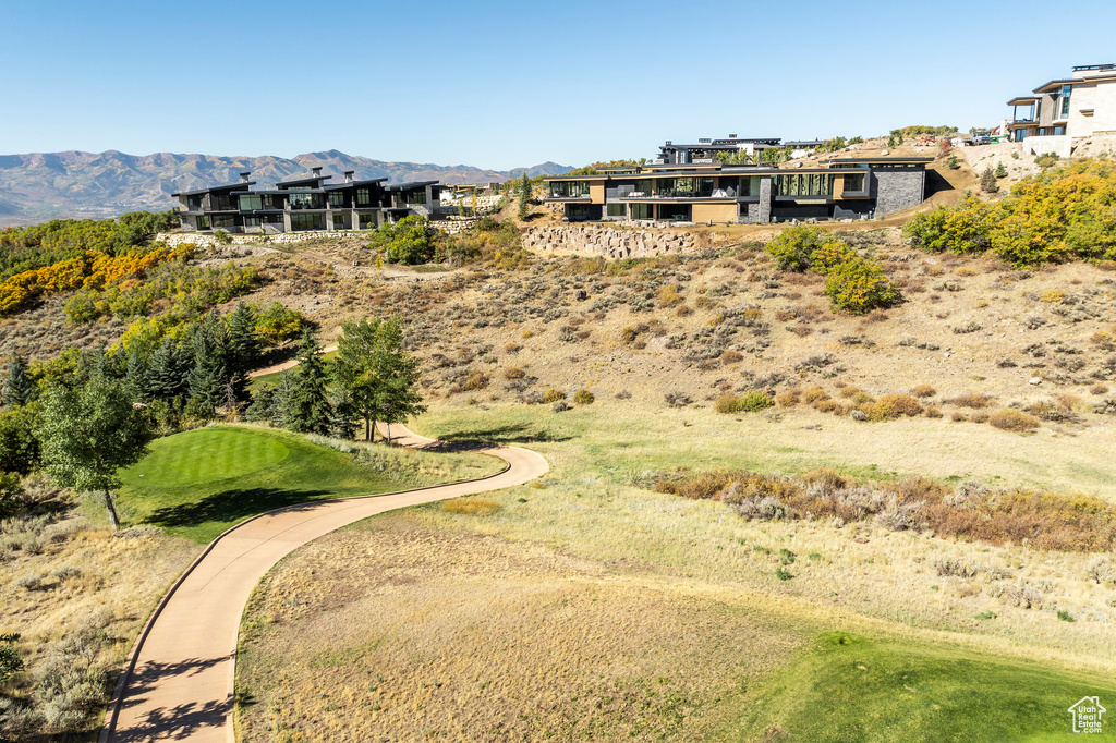 View of community featuring a mountain view