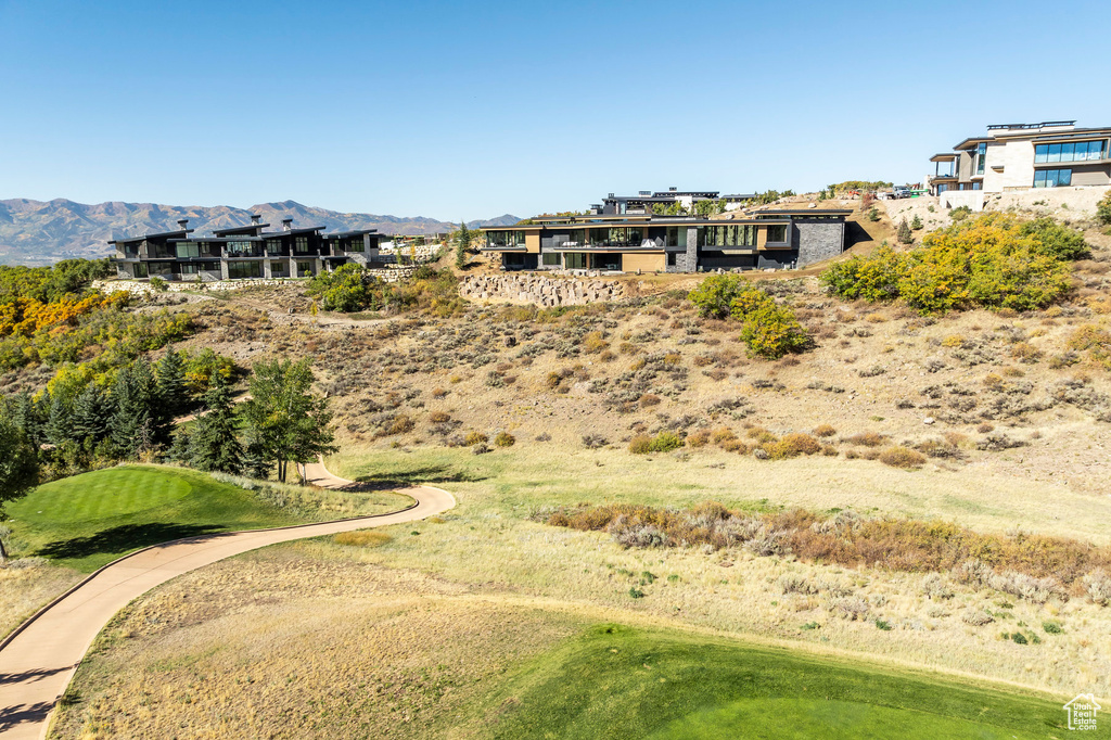 View of community featuring a mountain view