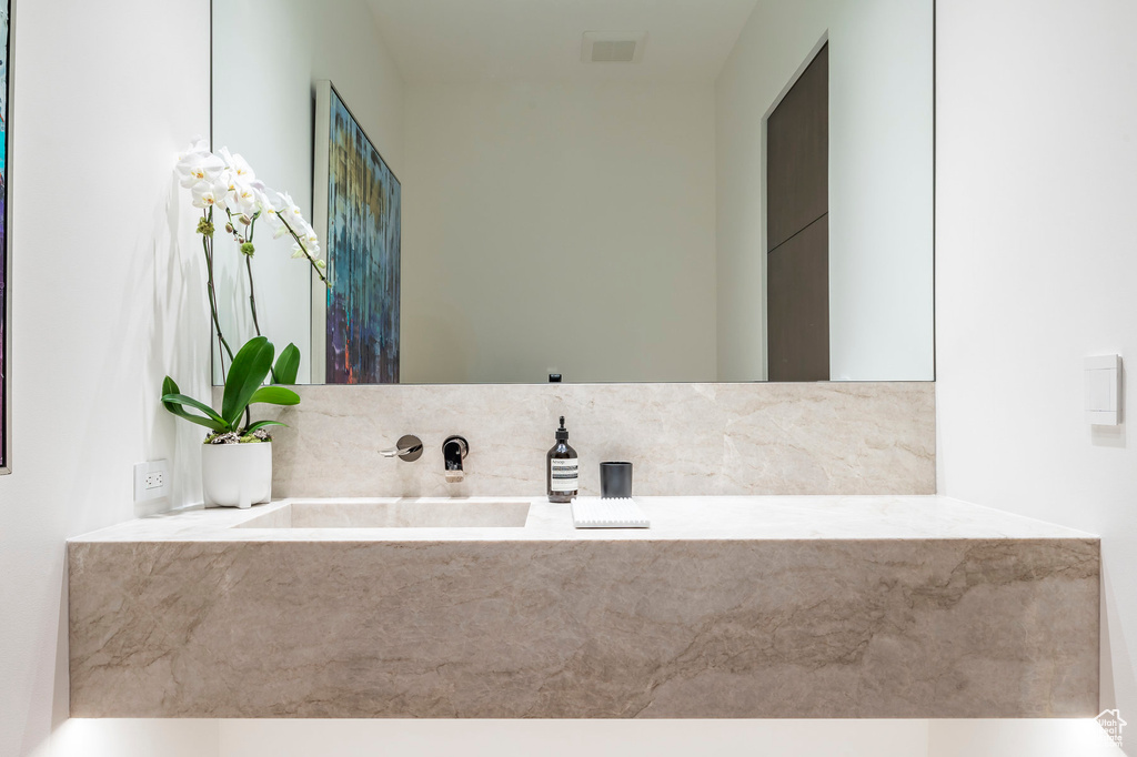 Bathroom featuring a sink