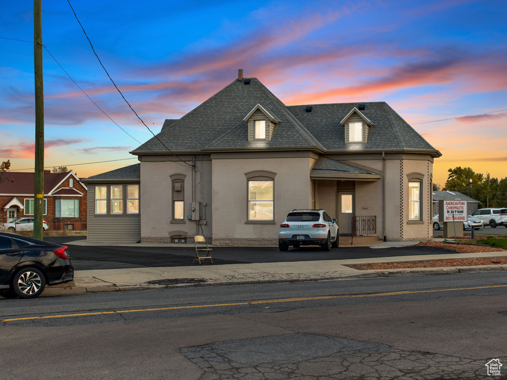 View of french country inspired facade