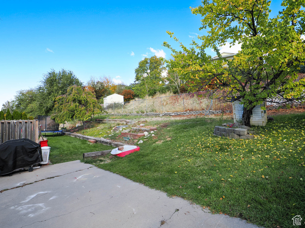 View of yard featuring a patio area