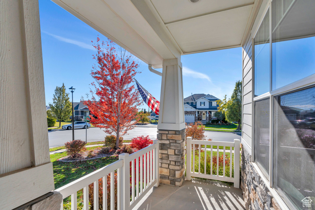 View of patio / terrace featuring covered porch