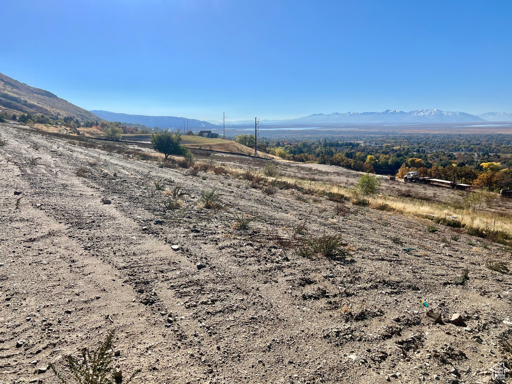 View of mountain feature featuring a rural view