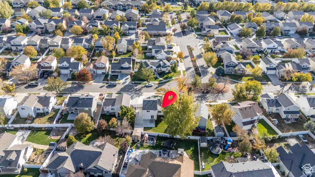 Birds eye view of property