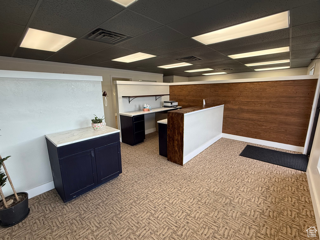 Kitchen featuring a paneled ceiling