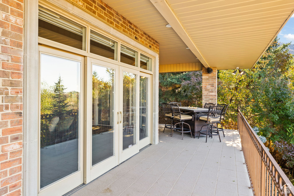 View of patio / terrace with french doors