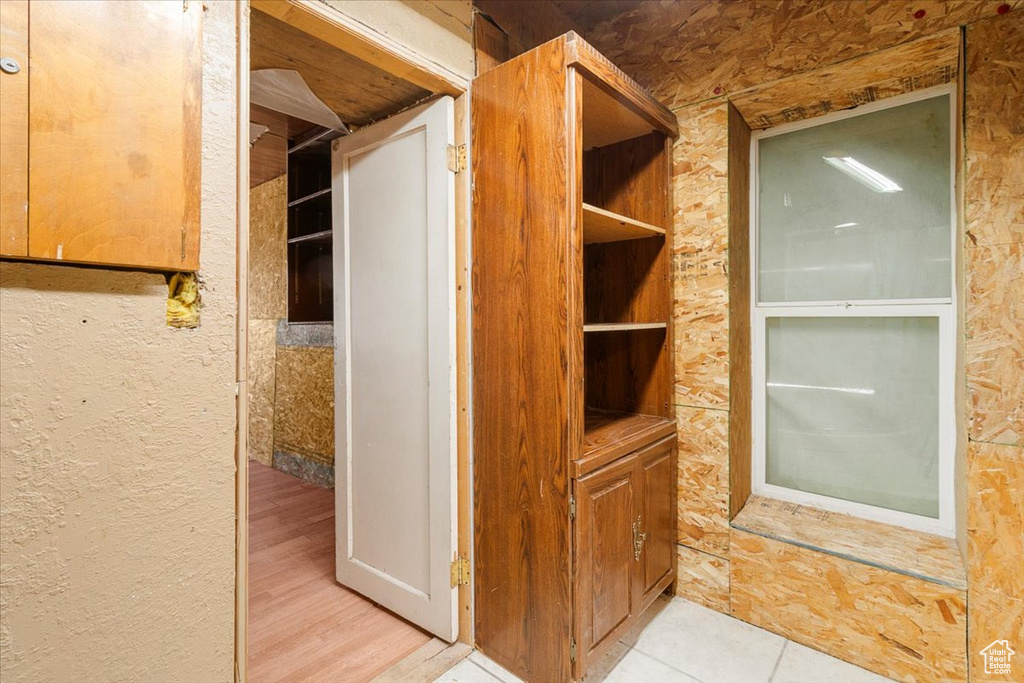 Interior space featuring hardwood / wood-style flooring