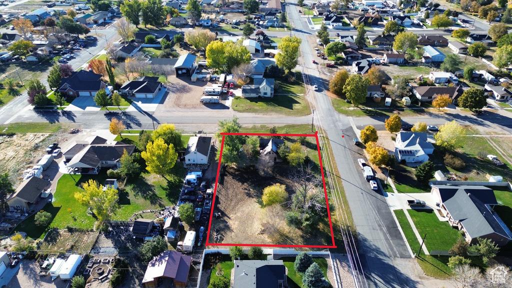 Birds eye view of property