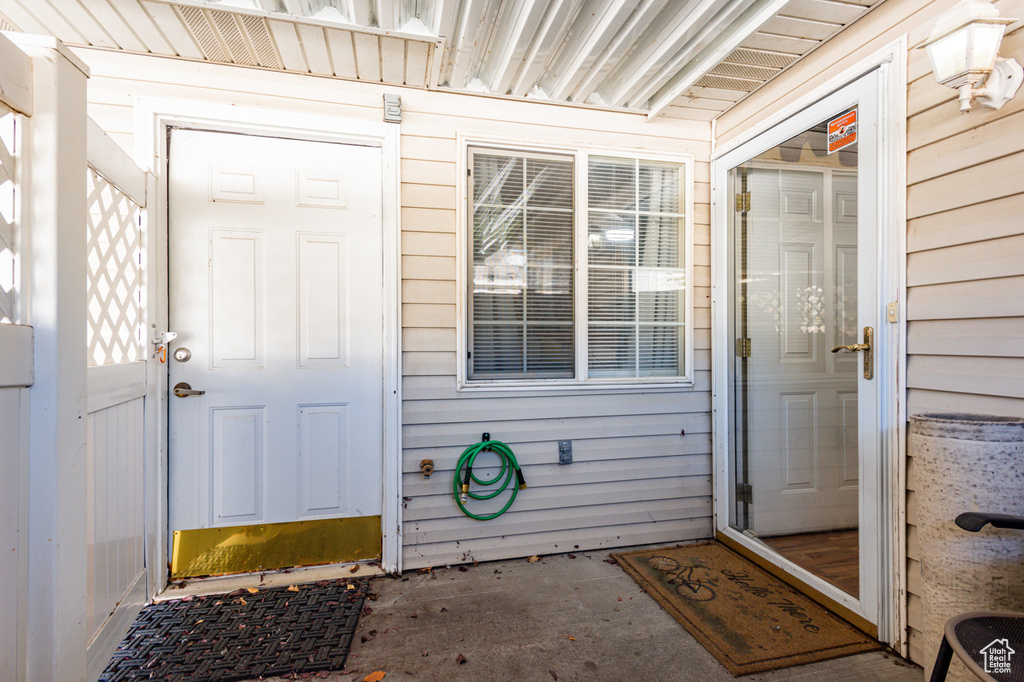 View of entrance to property