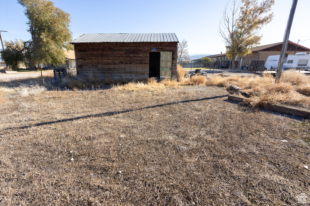 View of outdoor structure