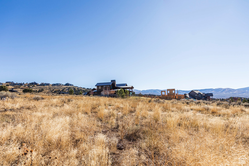 View of mountain feature featuring a rural view