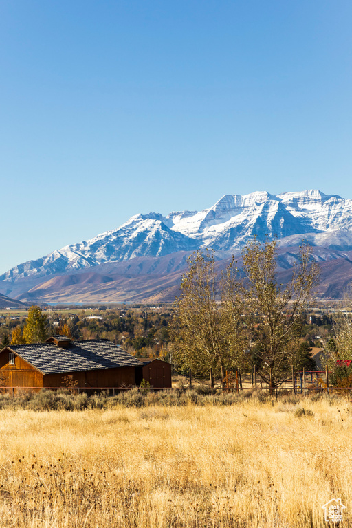 View of mountain feature featuring a rural view