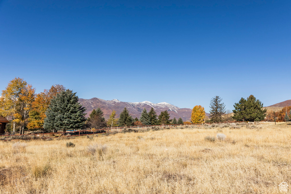 Property view of mountains featuring a rural view