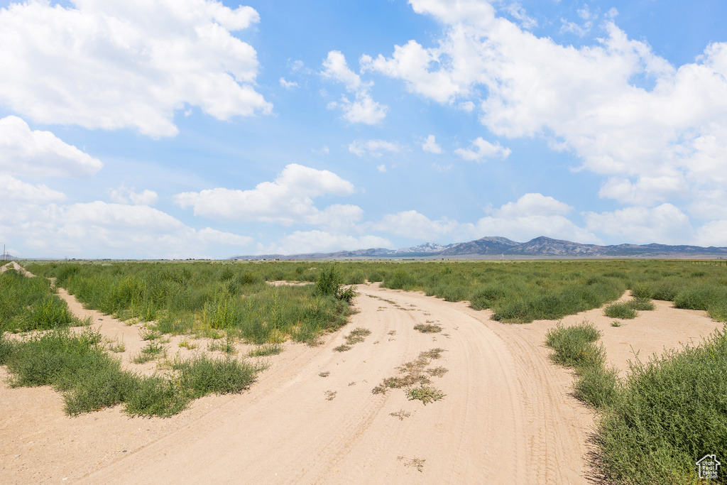 View of road with a mountain view