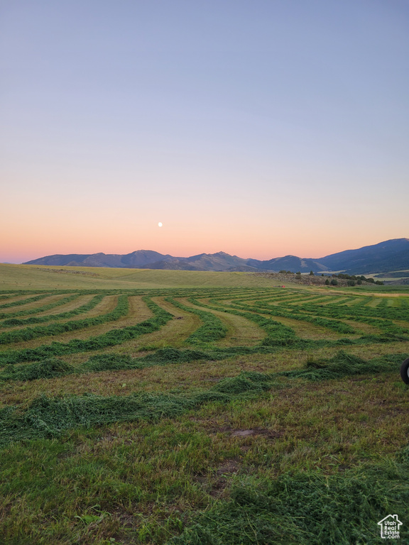 Property view of mountains featuring a rural view