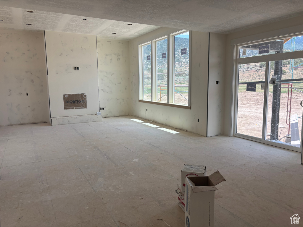 View of unfurnished living room