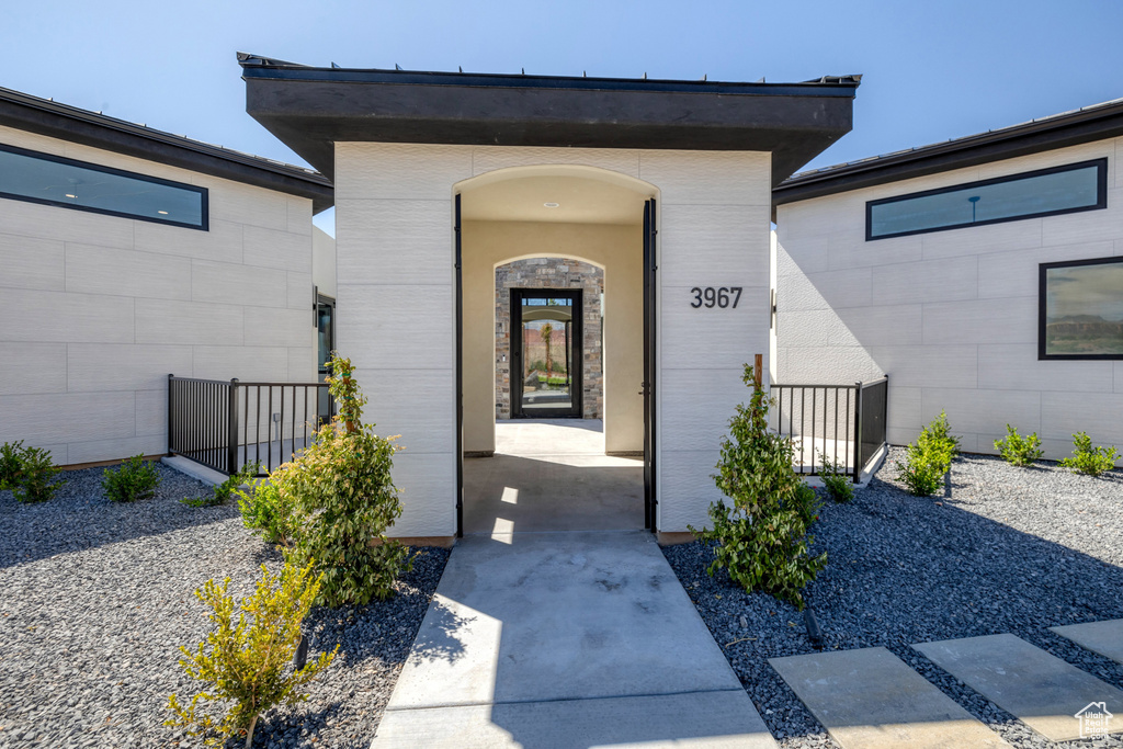 View of entrance to property