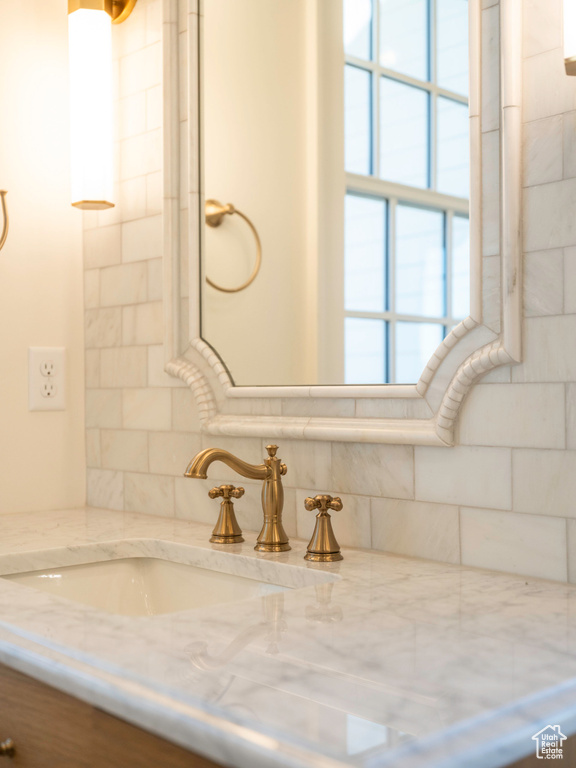 Bathroom featuring vanity