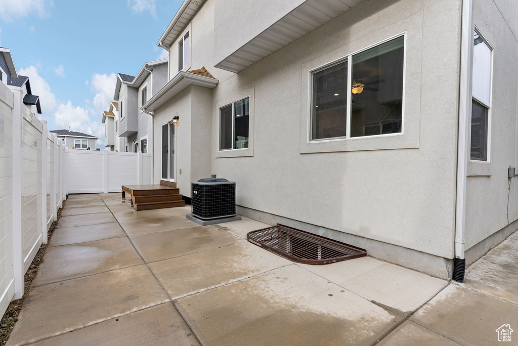 View of patio / terrace with central AC unit