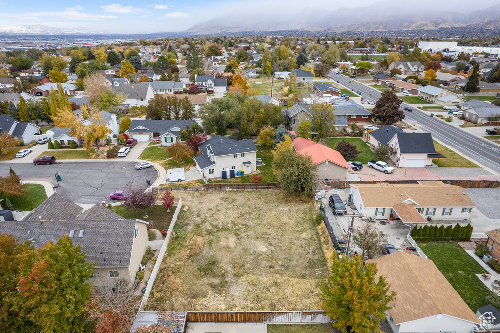 Bird's eye view featuring a mountain view