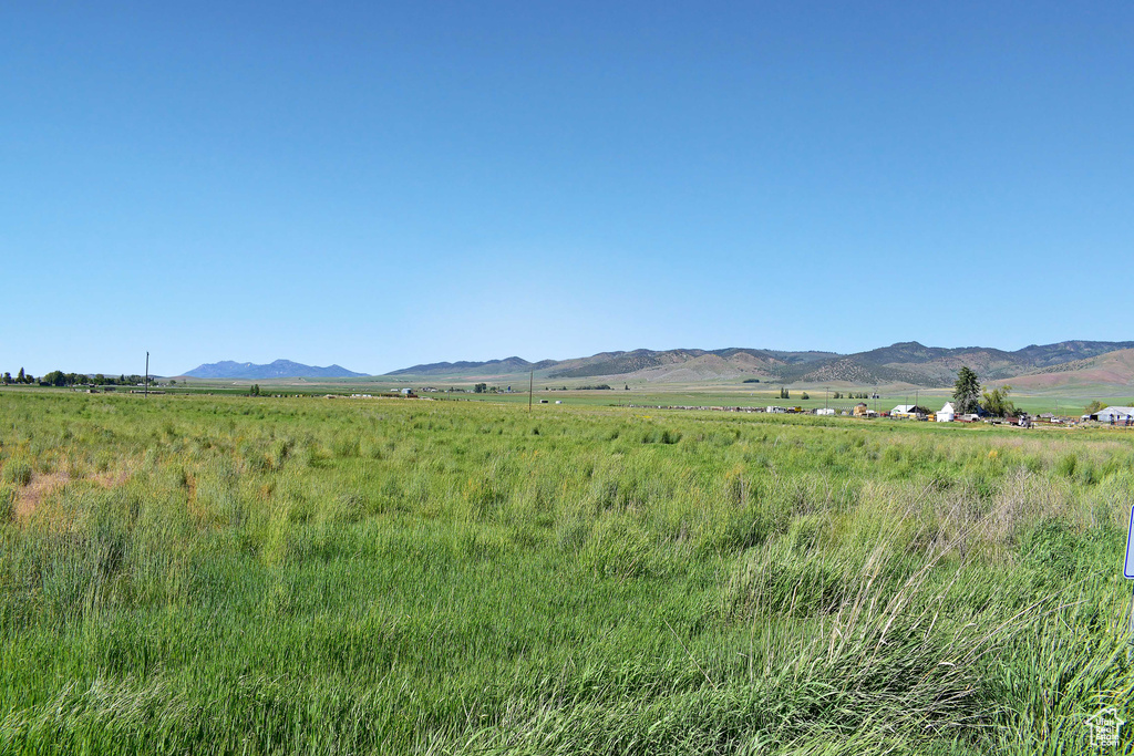 Mountain view featuring a rural view