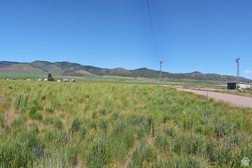 Mountain view with a rural view