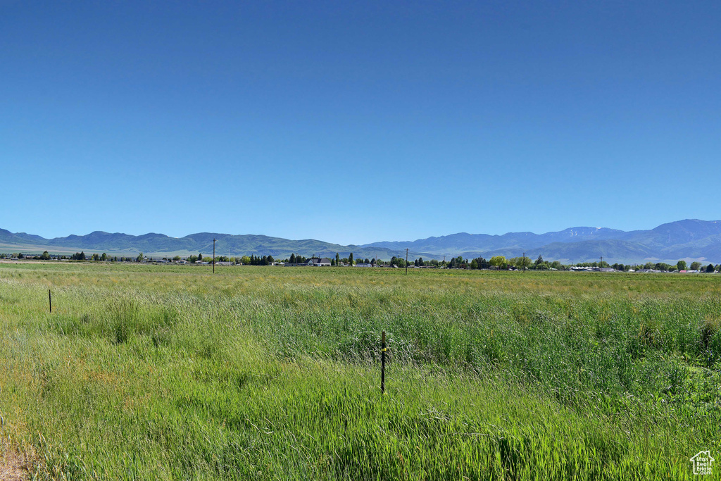Mountain view featuring a rural view
